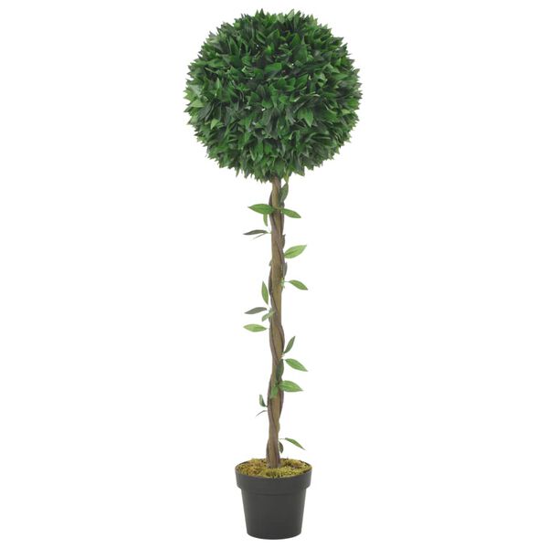 vidaXL Artificial Plant Bay Tree with Pot Green 130 cm