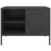 vidaXL TV Cabinets 2 pcs Black 68x39x50.5 cm Steel