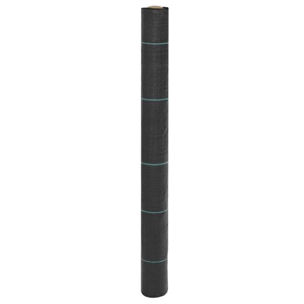 vidaXL Weed Membrane Black 1x50 m PP