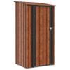 vidaXL Garden Sheds Brown 103 x 86 x 200 cm Metal