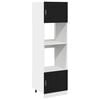 vidaXL Hanging Cabinet Black Oak 60 x 57 x 207 cm Engineered Wood