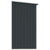 vidaXL Garden Log Storage Shed Galvanised Steel 330x84x152 cm Anthracite