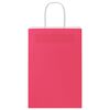 vidaXL Paper Bags 250 pcs with Handles Pink 21x11x31 cm