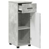 vidaXL Bathroom Cabinet with Drawer Concrete Grey 30 x 35 x 80 cm