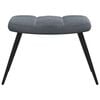vidaXL Relaxing chair with Footstool 2 pcs Dark Grey Velvet