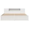 vidaXL Bed Frame without Mattress White 180x200 cm Super King Solid Wood Pine
