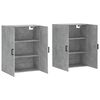 vidaXL Wall Mounted Cabinets 2 pcs Concrete Grey 69.5x34x90 cm