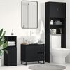 vidaXL Bathroom Sink Cabinet Black Oak 65 x 33 x 60 cm Engineered Wood