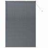 vidaXL Window Blind with Curtains Manual Dark grey Aluminium
