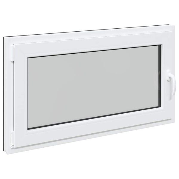 vidaXL Basement Window "RISOR" 110x70 cm Tilt&Turn DIN Left Anthracite