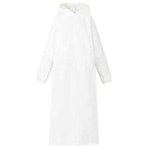 vidaXL Blanket Hoodie White M Fleece and Flannel