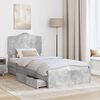 vidaXL Storage Bed Concrete Grey 90 x 200 cm Engineered Wood