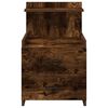 vidaXL Bedside Cabinet with 2 Drawers Smoked Oak 40x36.5x62 cm