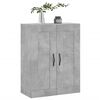vidaXL Wall Mounted Cabinet Concrete Grey 69.5x34x90 cm Engineered Wood