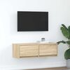 vidaXL TV Cabinet Sonoma Oak 80x31x25.5 cm Engineered Wood