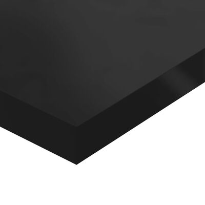 vidaXL Bookshelf Boards 8 pcs High Gloss Black 60x10x1.5 cm Engineered Wood