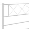 vidaXL Metal Headboard White 135 cm