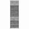 vidaXL Storage Cabinet Concrete Grey 70x42.5x225 cm Engineered Wood