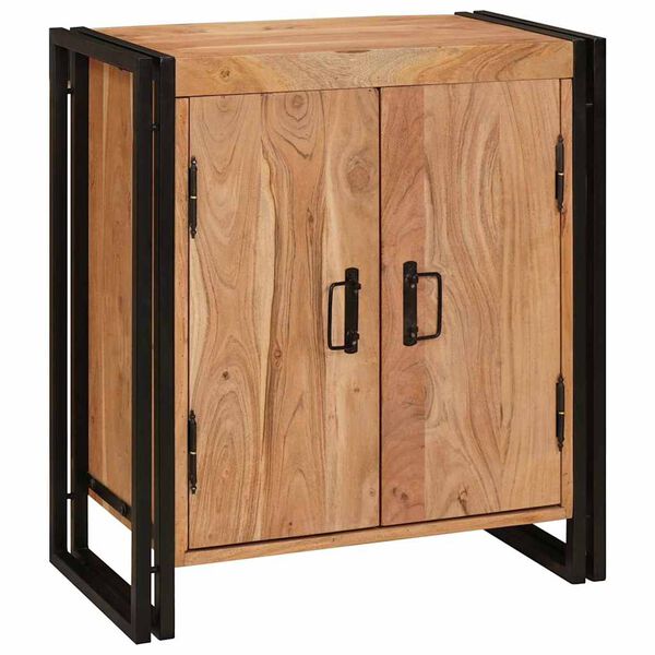vidaXL Bedside Cabinet Brown 66 x 35 x 76 cm Solid acacia wood