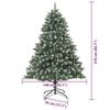 vidaXL Artificial Christmas Tree with 300 LEDs with Stand Green 210 cm