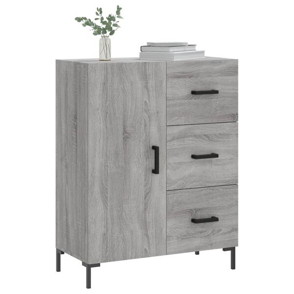 vidaXL Sideboard Grey Sonoma 69.5x34x90 cm Engineered Wood