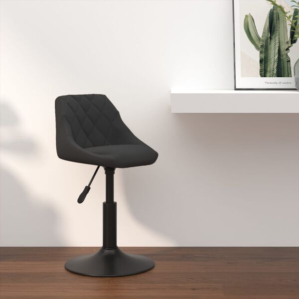 vidaXL Bar Stool Black Velvet