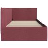 vidaXL Corner Bed Frame with Headboard Wine Red 100 cm x 200 cm Velvet