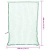 vidaXL Trailer Net with Elastic Rope Green 4x3 m PP