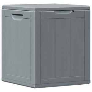 vidaXL Garden Storage Box 90L Grey PP Wood Look