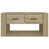 vidaXL Coffee Table Sonoma Oak 80x50x40 cm Engineered Wood