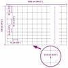 vidaXL Field Fence Silver 25 x 1.2 m Galvanised steel