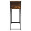 vidaXL Console Table with Shelf Smoked Oak 105x30x75cm Engineered Wood