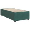 vidaXL Bed Frame without Mattress Dark Green 90x190 cm Single Velvet