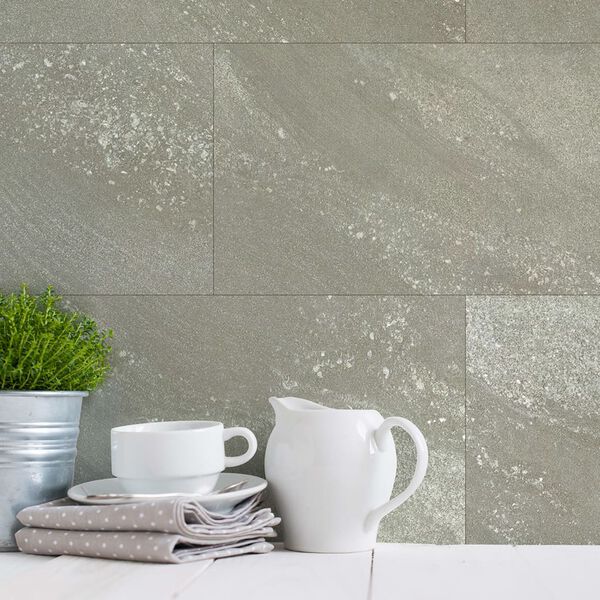 Grosfillex Wallcovering Tile Gx Wall+ 11pcs Stone 30x60cm Greige