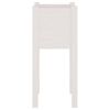 vidaXL Garden Planter White 31x31x70 cm Solid Pinewood