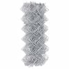 vidaXL Chain Link Fence Silver 25 x 0.4 m Galvanised steel