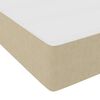 vidaXL Bed Frame with Mattress Light Green Grey 100 x 200 cm Fabric