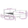 vidaXL Bed Frame without Mattress White 120x200 cm Solid Wood Pine