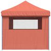 vidaXL Party Tent Folding Terracotta 279 x 410 x 315 cm Oxford Fabric