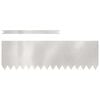 vidaXL Lawn Edging 30 pcs 100 x 0.05 x 30 cm Stainless Steel Silver