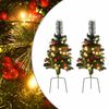 vidaXL Pathway Christmas Tree | Green | PVC, steel | Small | Decorative Inlays