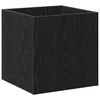 vidaXL Planter Box Black Oak 40 x 40 x 40 cm Engineered Wood