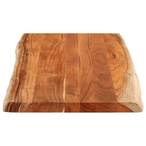 vidaXL Table Top 110x60x3.8 cm Rectangular&nbsp;Solid Wood Acacia Live Edge