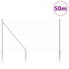 vidaXL Fence Post Silver 50 x 1 m (50 mm mesh) Steel