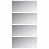vidaXL Stair Tread 4 pcs 90 x 40 cm Silver Aluminium Rectangular