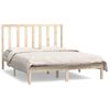vidaXL Bed Frame without Mattress 135x190 cm Double Solid Wood Pine