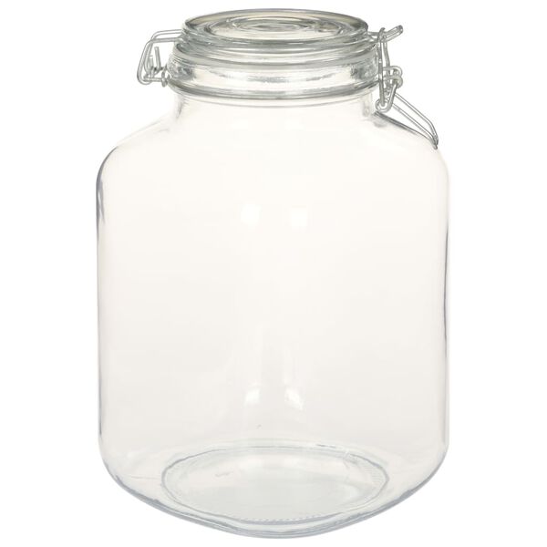 vidaXL Glass Jars with Lock 6 pcs 3 L