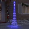 vidaXL LED Christmas Tree with 290 LEDs Blue 70 x 70 x 250 cm Metal