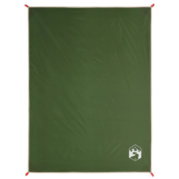 vidaXL Picnic Blanket with Pegs Green 205x155 cm