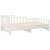 vidaXL Pull-out Day Bed without Mattress White 2x(90x190) cm